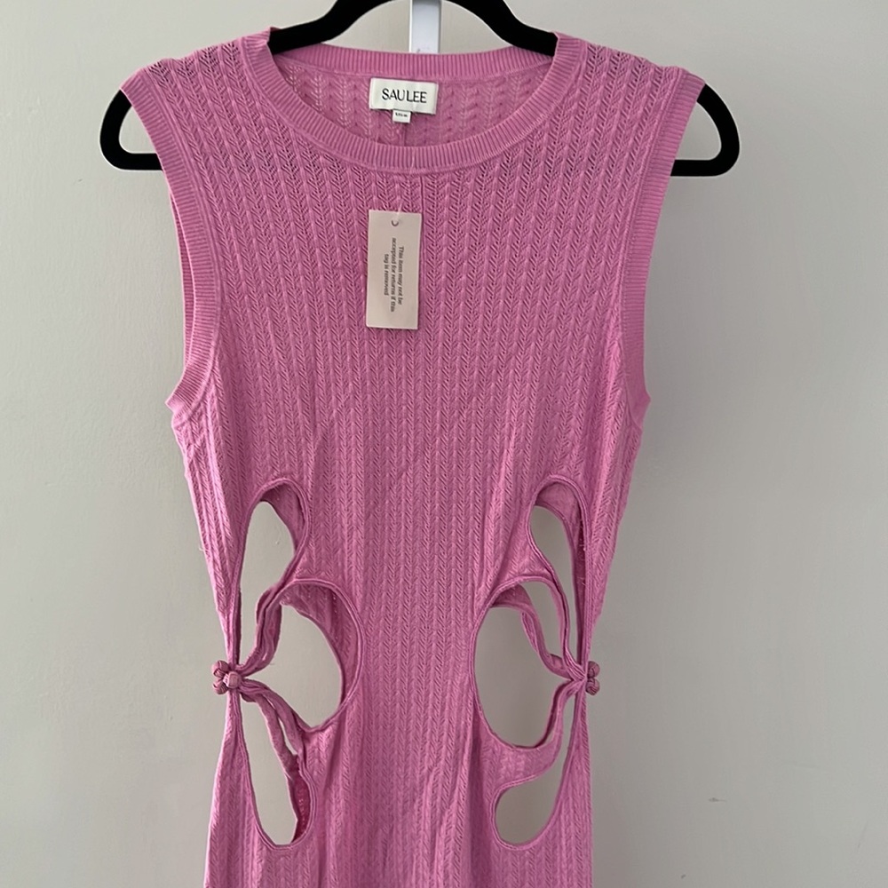 SAULEE DARIA KNIT DRESS taffy pink - Picture 6 of 10